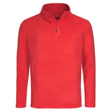 Stedman Polar Fleece Half Zipsweater rood STE5020