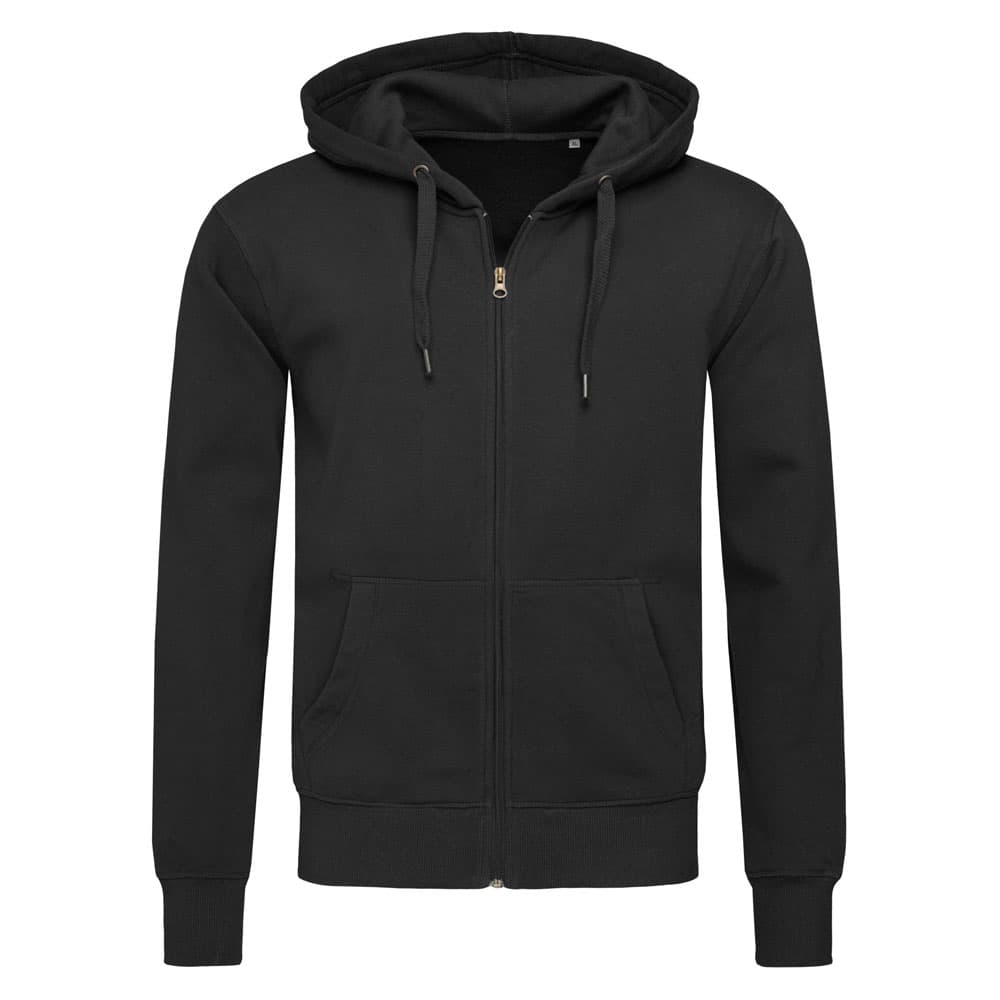 Stedman Select Hooded Zipsweater for him zwart STE5610