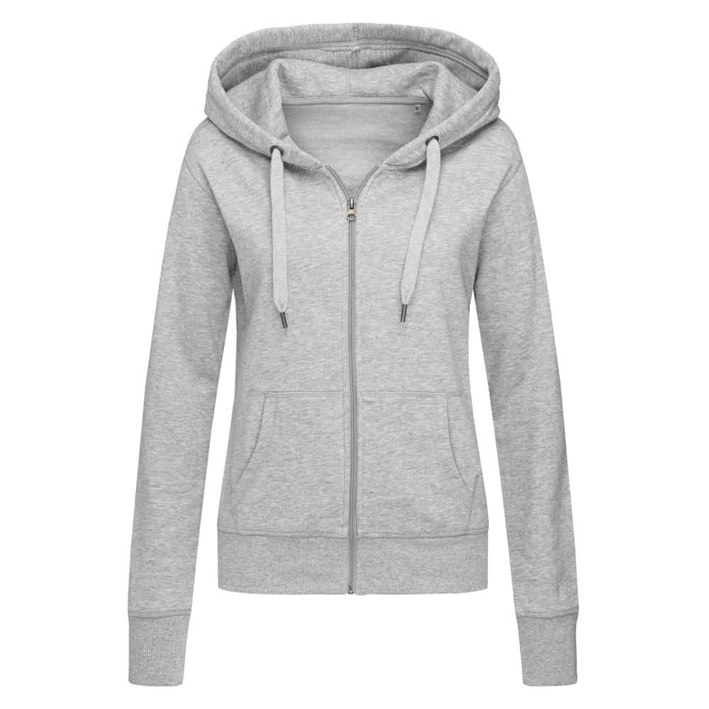 Stedman Select Hooded Zipsweater for her grijs melange STE5710