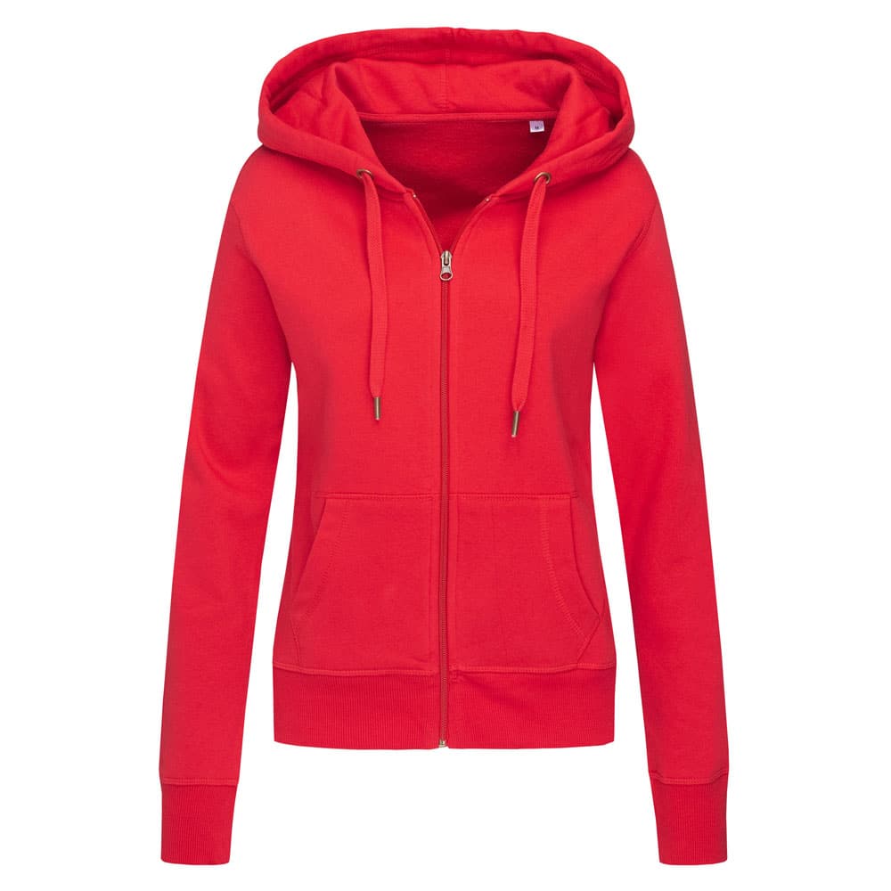 Stedman Select Hooded Zipsweater for her rood STE5710