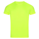 Stedman Sports-T Interlock T-shirt Short Sleeves for him fluor geel STE8000