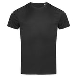 Stedman Sports-T Interlock T-shirt Short Sleeves for him zwart STE8000