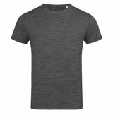 Stedman Sports-T Intense Tech T-shirt Short Sleeves for him donkergrijs melange STE8020