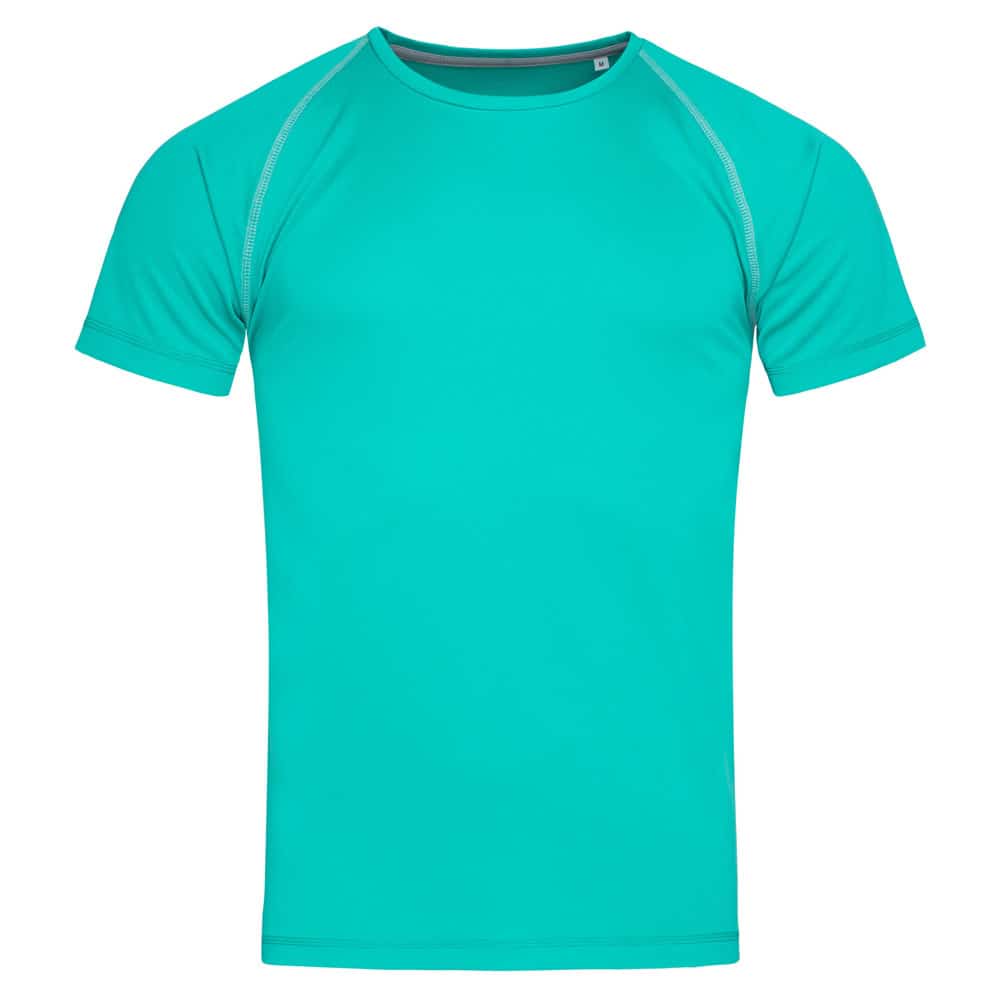 Stedman Active-dry Team Raglan Mesh T-shirt Short Sleeves for him bahama groen STE8030