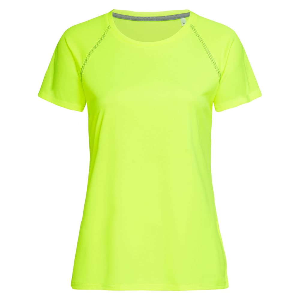 Stedman Active-dry Team Raglan Mesh T-shirt Short Sleeves for her fluor geel STE8130
