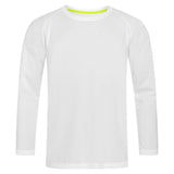 Stedman Active-dry Mesh Raglan T-shirt Long Sleeves wit voorkant STE8420