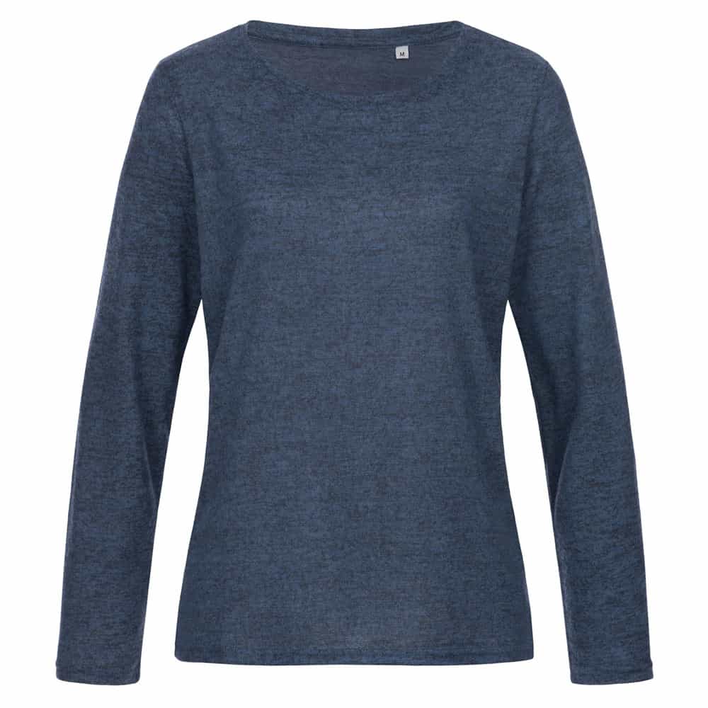 Stedman Melange Knit Sweater for her marineblauw STE9180
